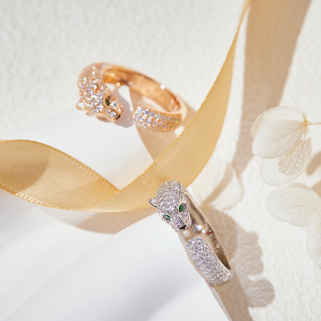 [LUXE JEWELRY] PANTHERE FULL DIAMOND SMALL RING