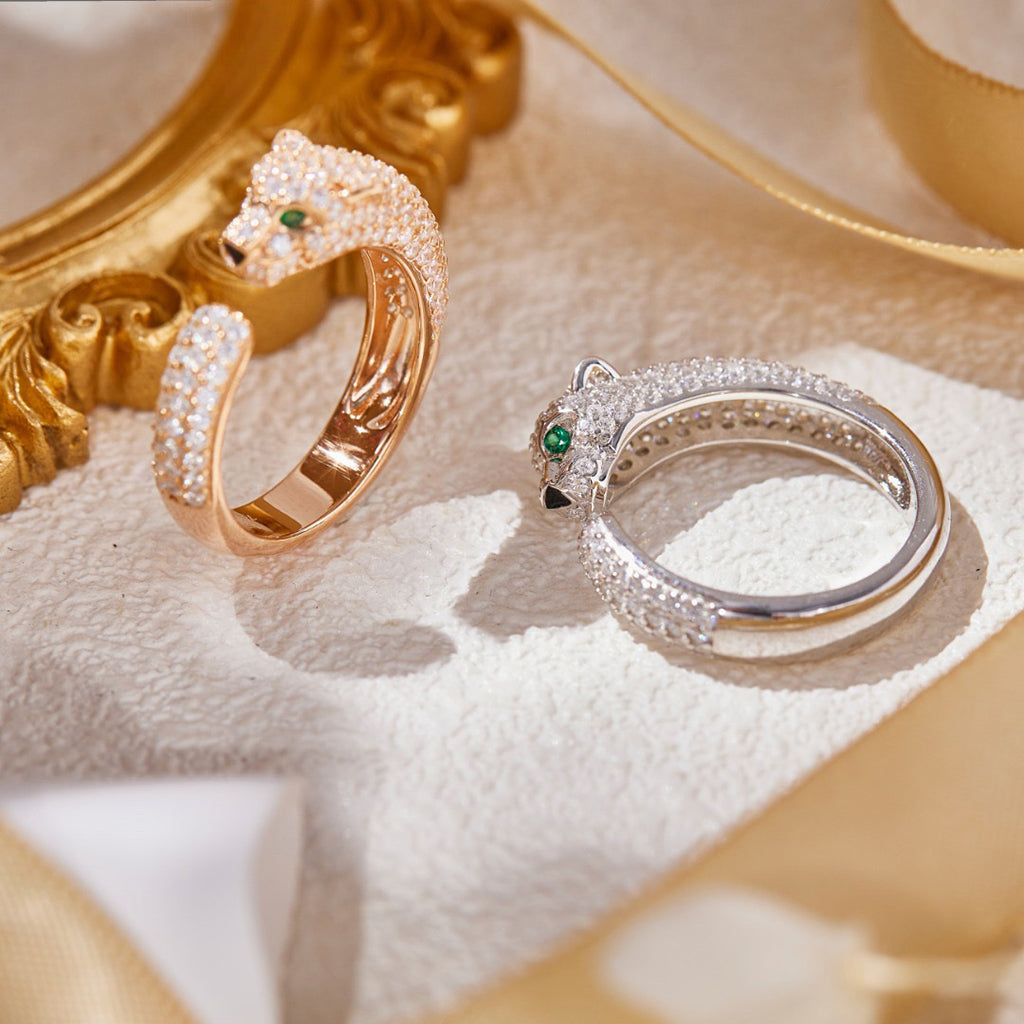 [LUXE JEWELRY] PANTHERE FULL DIAMOND SMALL RING