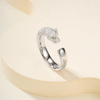[LUXE JEWELRY] PANTHERE HALF DIAMOND SMALL RING