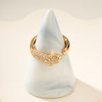 [LUXE JEWELRY] PANTHERE HALF DIAMOND SMALL RING