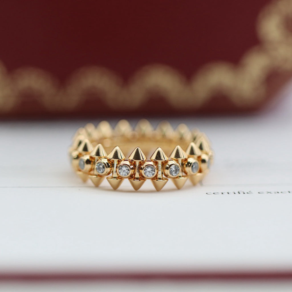 [LUXE JEWELRY] CLASH 6.8MM DIAMOND MEDIUM RING