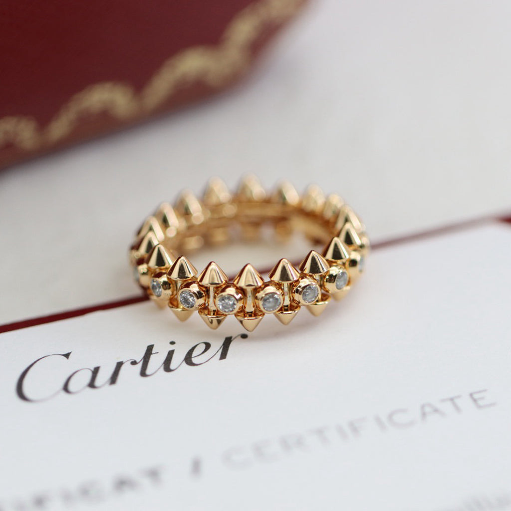 [LUXE JEWELRY] CLASH 6.8MM DIAMOND MEDIUM RING