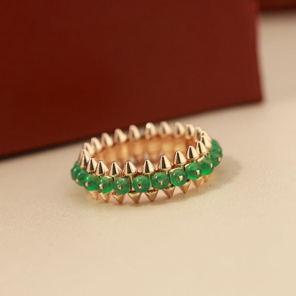 [LUXE JEWELRY] CLASH 7.9MM AGATE CHALCEDONY RING