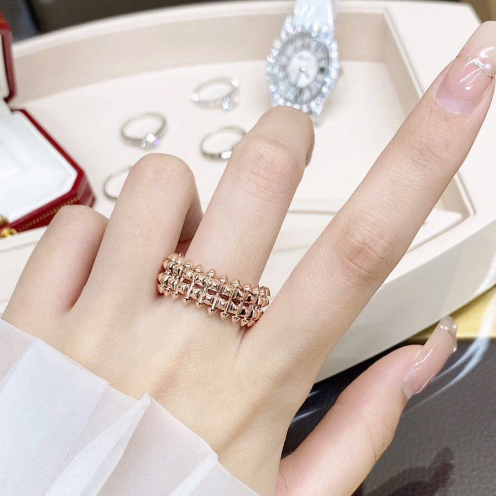 [LUXE JEWELRY] CLASH 9.2MM DOUBLE ROW RING