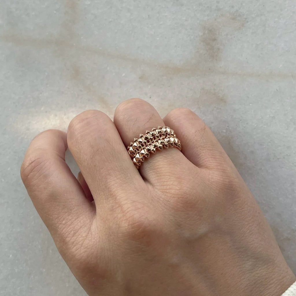 [LUXE JEWELRY] CLASH 9.2MM DOUBLE ROW RING