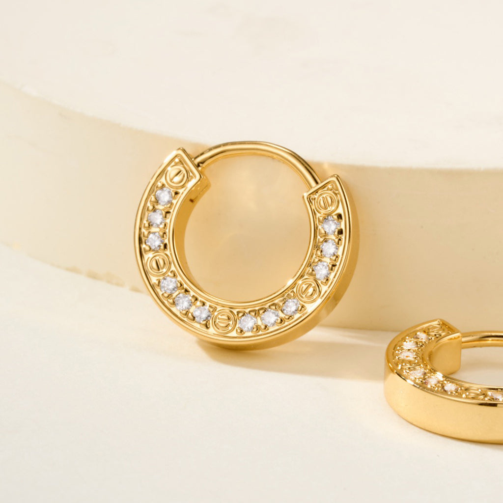 [LUXE JEWELRY] LOVE DIAMOND EARRINGS