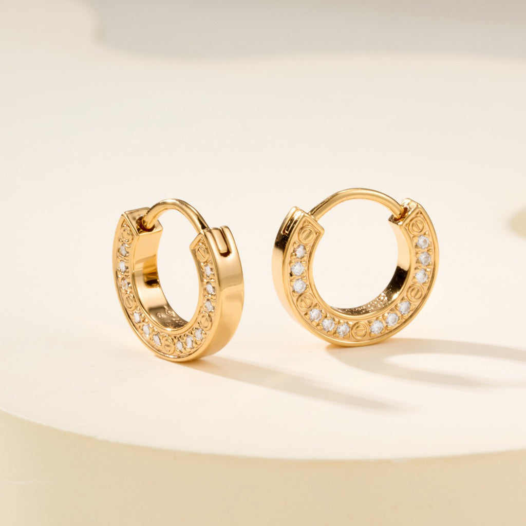 [LUXE JEWELRY] LOVE DIAMOND EARRINGS