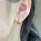 [LUXE JEWELRY] LOVE EARRINGS 2.65 MM NO DIAMOND SMALL