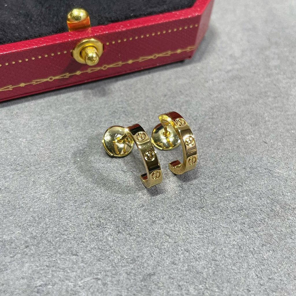 [LUXE JEWELRY] LOVE EARRINGS 2.65 MM NO DIAMOND SMALL