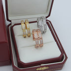 [LUXE JEWELRY] LOVE EARRINGS 3.6MM DIAMOND PAVED