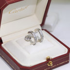 [LUXE JEWELRY] LOVE 5.5MM DIAMOND PAVED EARRINGS