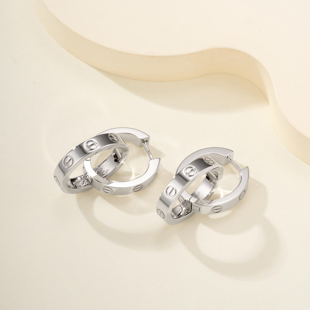 [LUXE JEWELRY] LOVE 3.3MM DANGLE EARRINGS