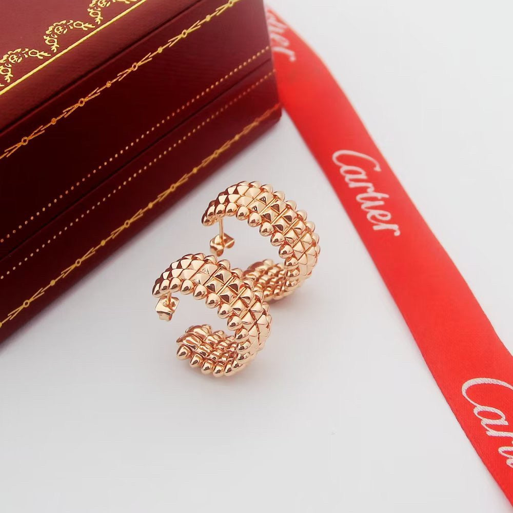 [LUXE JEWELRY] CLASH 9.2MM DOUBLE ROW EARRINGS