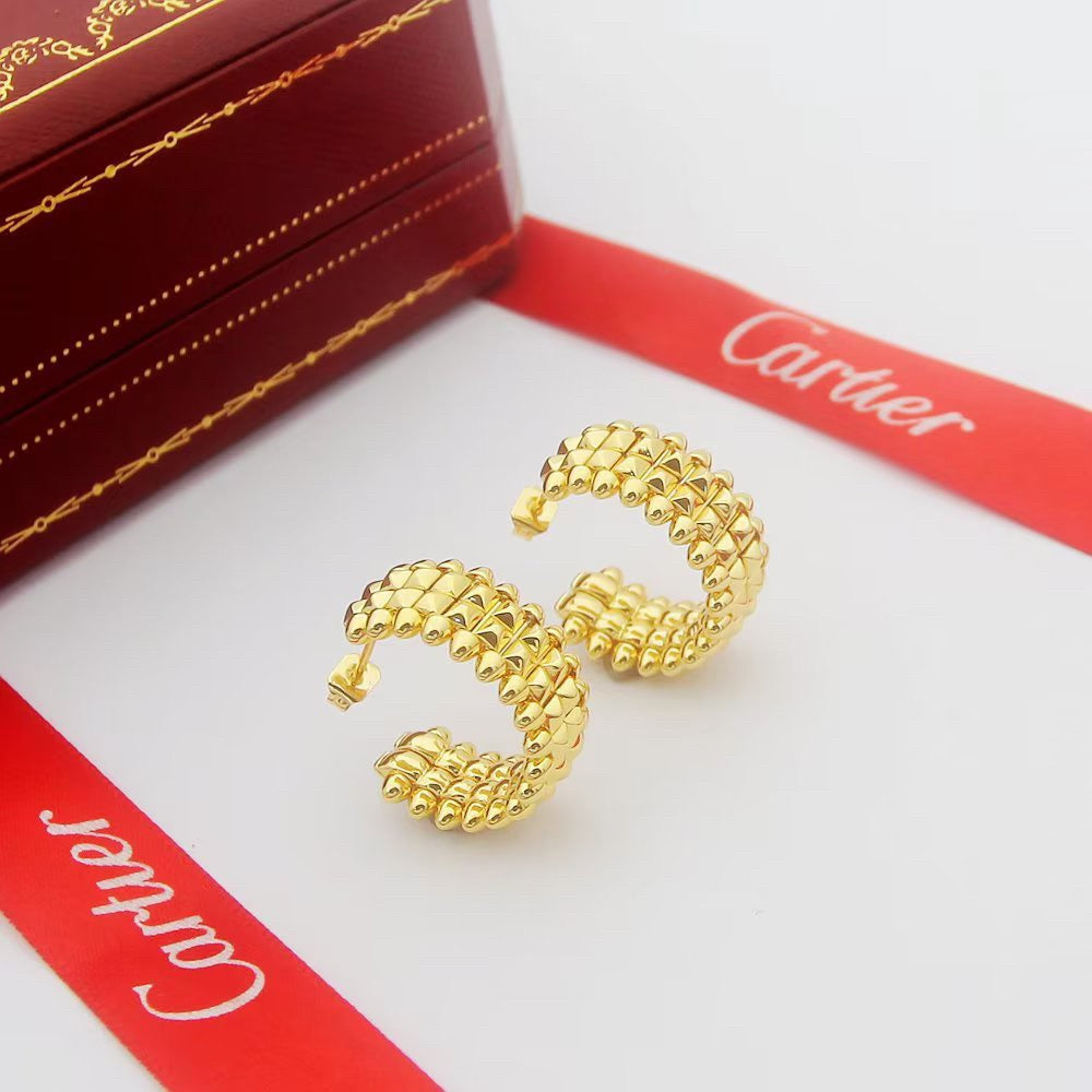 [LUXE JEWELRY] CLASH 9.2MM DOUBLE ROW EARRINGS