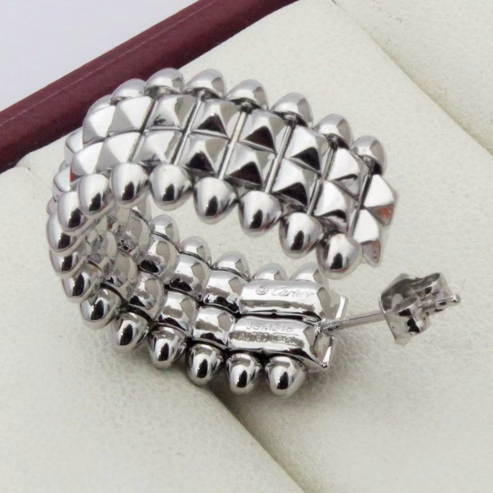 [LUXE JEWELRY] CLASH 9.2MM DOUBLE ROW EARRINGS