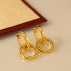 [LUXE JEWELRY] LOVE 3.3MM DANGLE EARRINGS