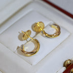 [LUXE JEWELRY] TRINITY ON DIAMOND MINI EARRINGS
