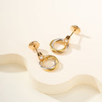 [LUXE JEWELRY] TRINITY ON DIAMOND  EARRINGS