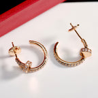 [LUXE JEWELRY] JUSTE FULL DIAMOND SMALL EARRINGS