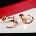 [LUXE JEWELRY] JUSTE FULL DIAMOND SMALL EARRINGS