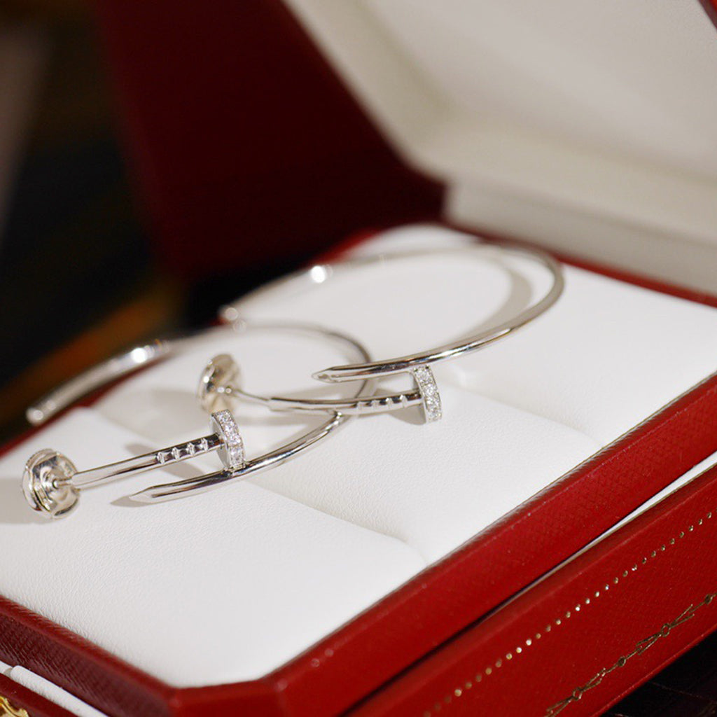 [LUXE JEWELRY] JUSTE HALF DIAMOND LARGE EARRINGS