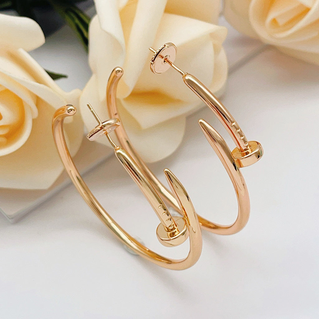 [LUXE JEWELRY] JUSTE NO DIAMOND LARGE EARRINGS