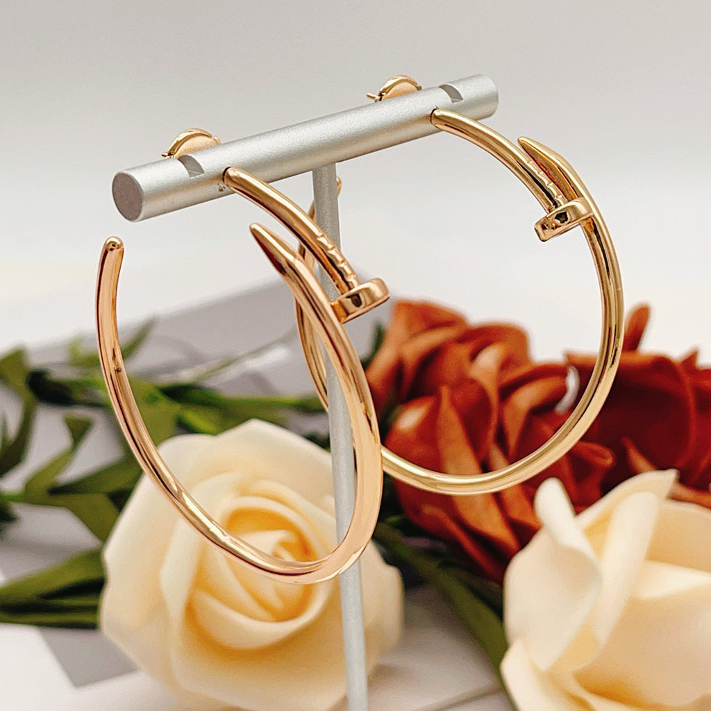 [LUXE JEWELRY] JUSTE NO DIAMOND LARGE EARRINGS