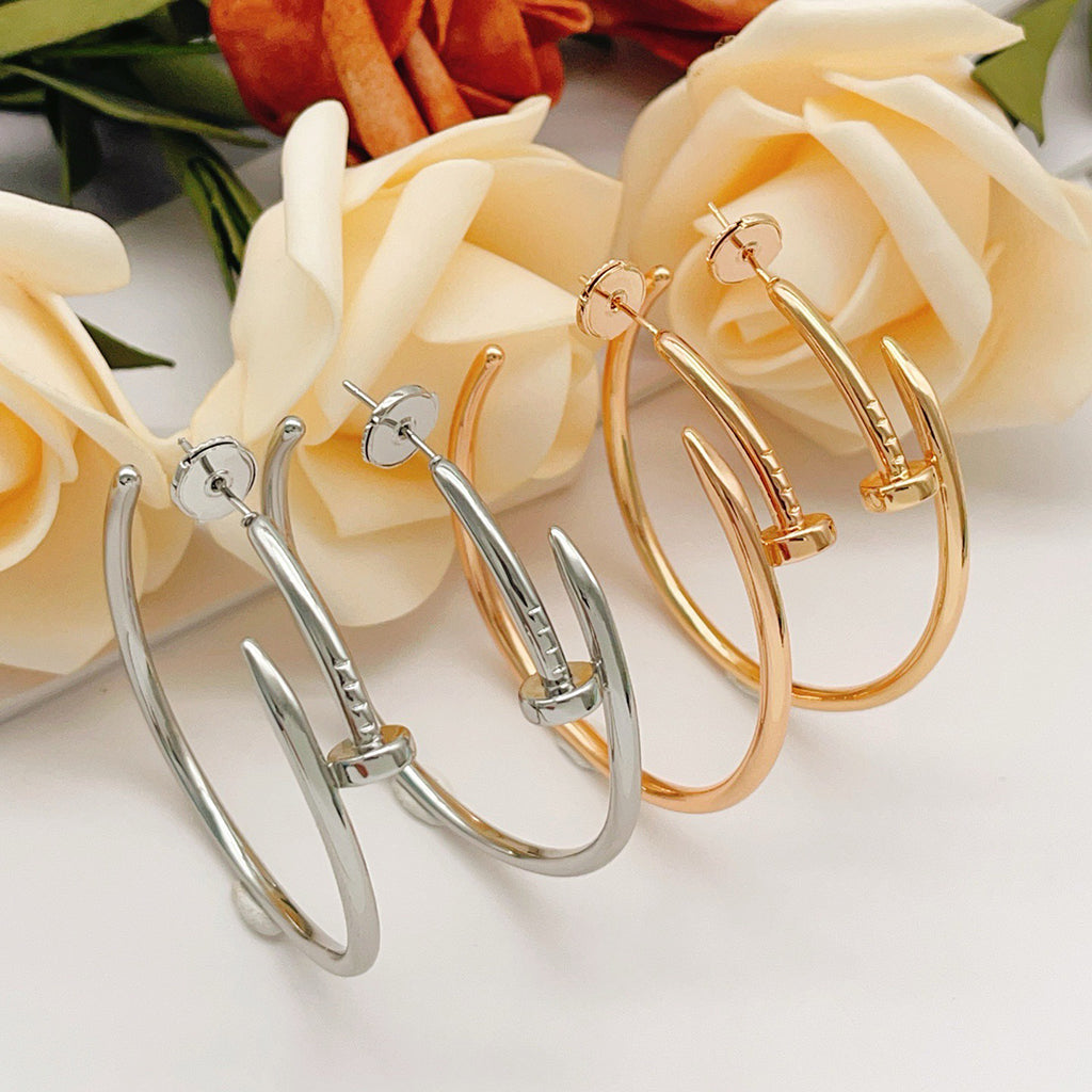 [LUXE JEWELRY] JUSTE NO DIAMOND LARGE EARRINGS