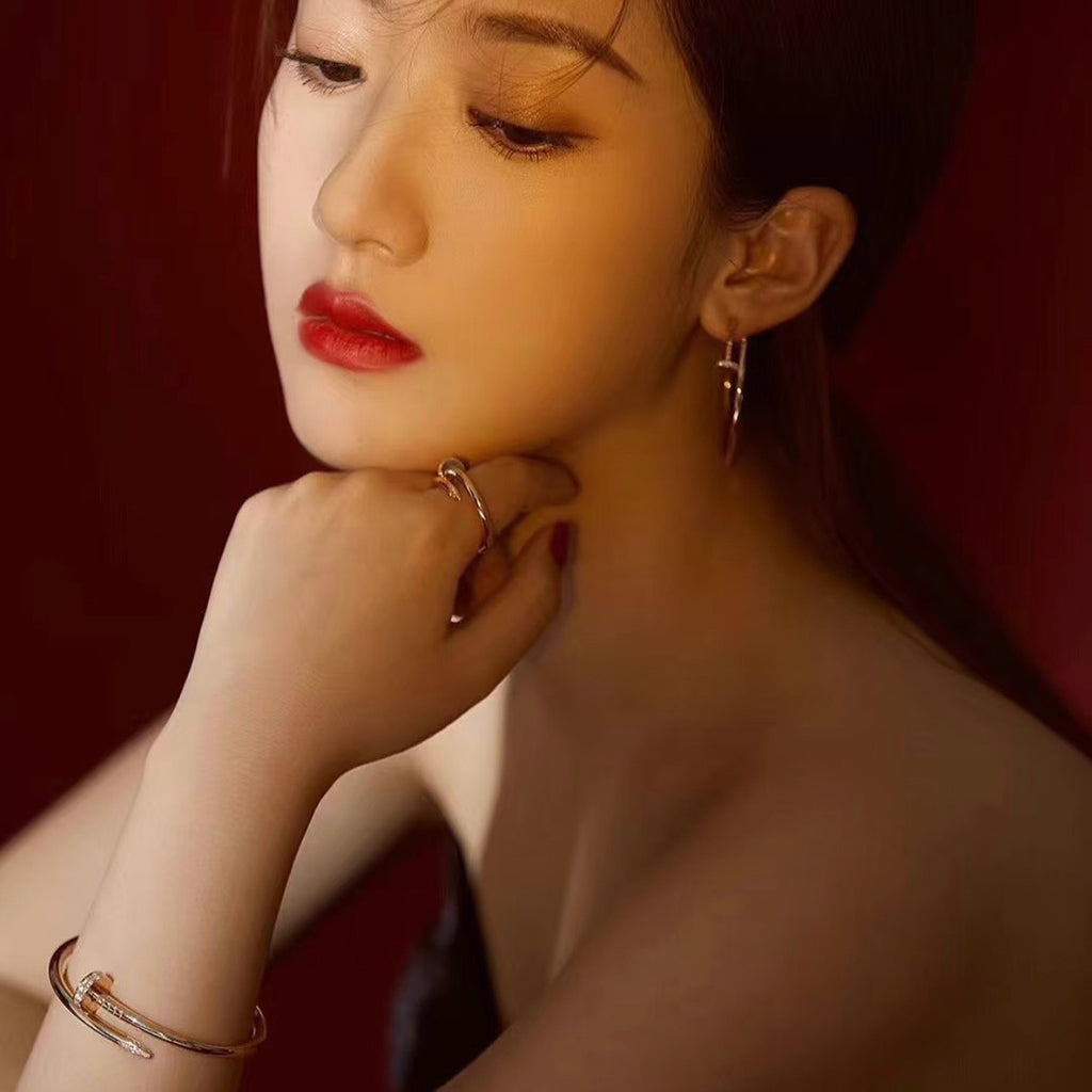 [LUXE JEWELRY] JUSTE NO DIAMOND LARGE EARRINGS