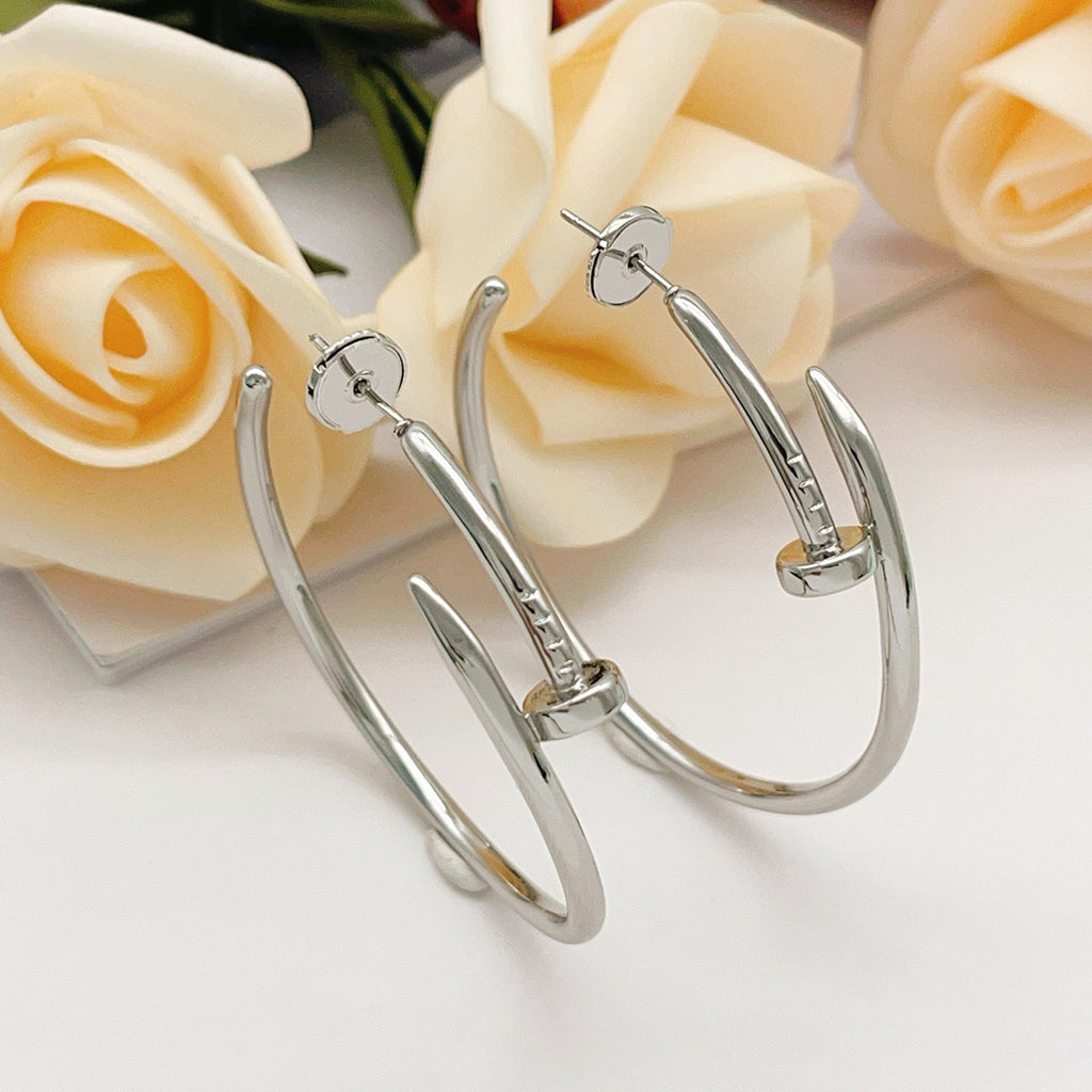 [LUXE JEWELRY] JUSTE NO DIAMOND LARGE EARRINGS