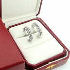 [LUXE JEWELRY] CLASH FULL DIAMOND MEDIUM EARRINGS