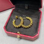 [LUXE JEWELRY] CLASH FULL DIAMOND MEDIUM EARRINGS