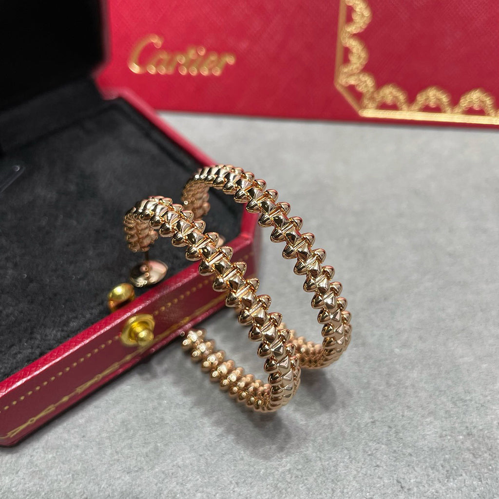 [LUXE JEWELRY] CLASH HOOP LARGE EARRINGS