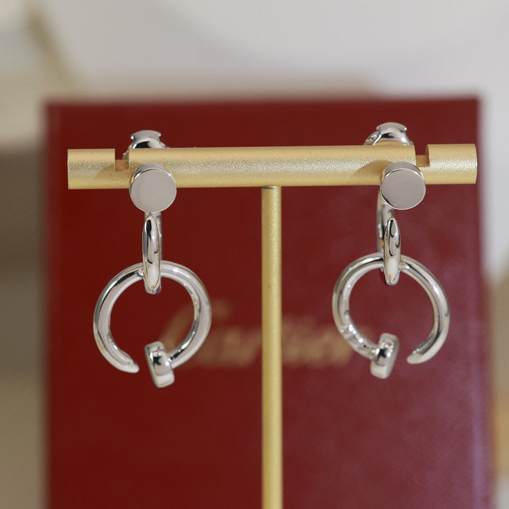 [LUXE JEWELRY] JUSTE NO DIAMOND DOUBLE EARRINGS