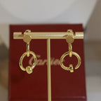 [LUXE JEWELRY] JUSTE NO DIAMOND DOUBLE EARRINGS