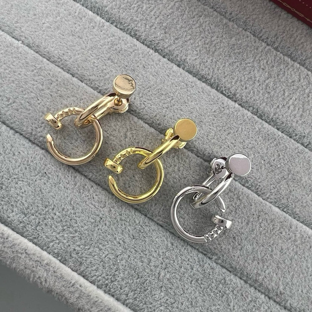 [LUXE JEWELRY] JUSTE NO DIAMOND DOUBLE EARRINGS