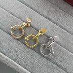 [LUXE JEWELRY] JUSTE NO DIAMOND DOUBLE EARRINGS
