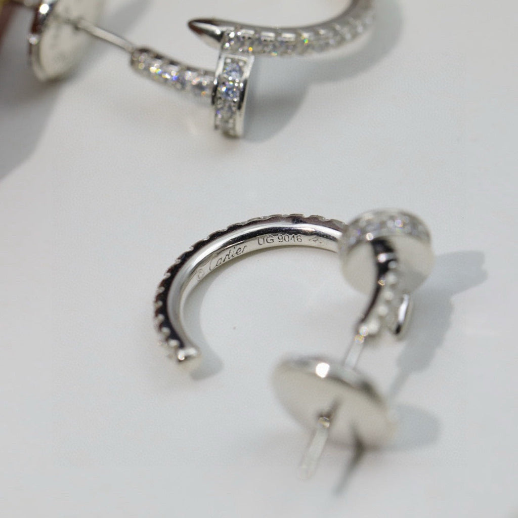 [LUXE JEWELRY] JUSTE FULL DIAMOND DOUBLE EARRINGS
