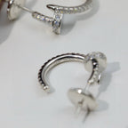 [LUXE JEWELRY] JUSTE FULL DIAMOND DOUBLE EARRINGS