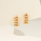 [LUXE JEWELRY] CLASH MINI HOOP EARRINGS