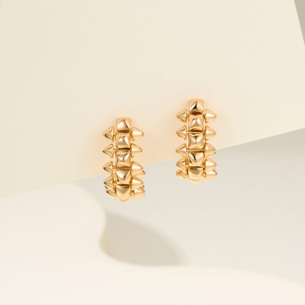 [LUXE JEWELRY] CLASH MINI HOOP EARRINGS