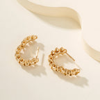 [LUXE JEWELRY] CLASH MINI HOOP EARRINGS