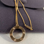 [LUXE JEWELRY] LOVE NECKLACE 16MM 3 DIAMONDS