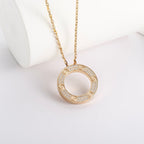 [LUXE JEWELRY] LOVE NECKLACE 16MM  FULL DIAMOND