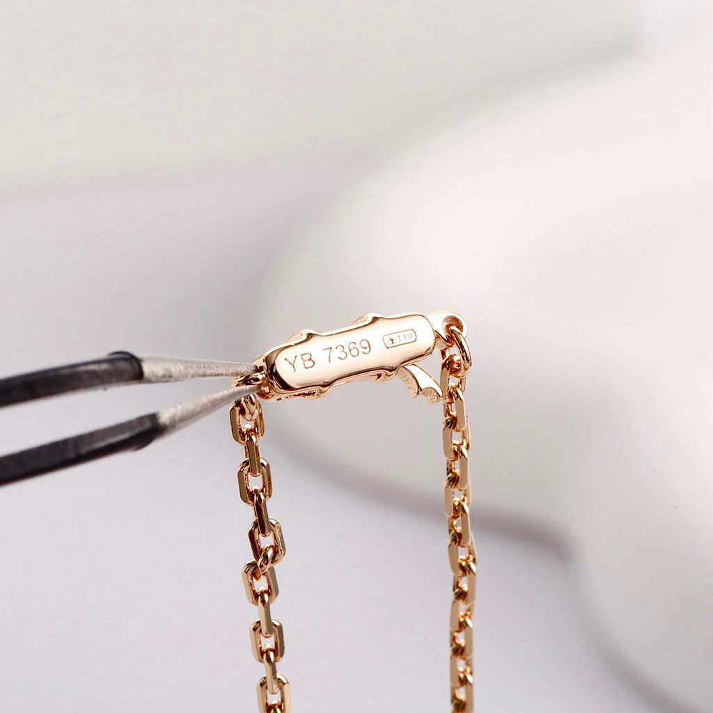 [LUXE JEWELRY] LOVE NECKLACE 16MM  FULL DIAMOND