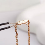 [LUXE JEWELRY] LOVE NECKLACE 16MM  FULL DIAMOND