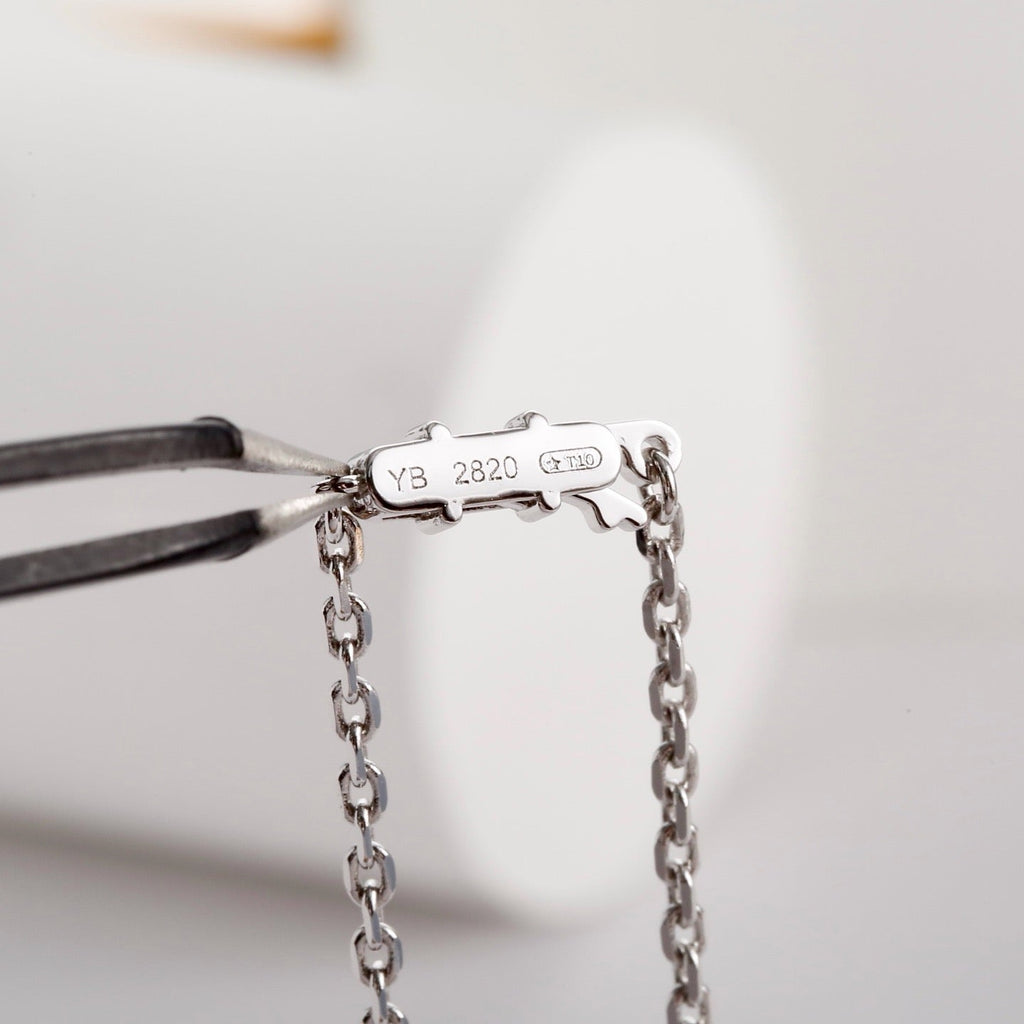 [LUXE JEWELRY] LOVE NECKLACE 16MM  FULL DIAMOND