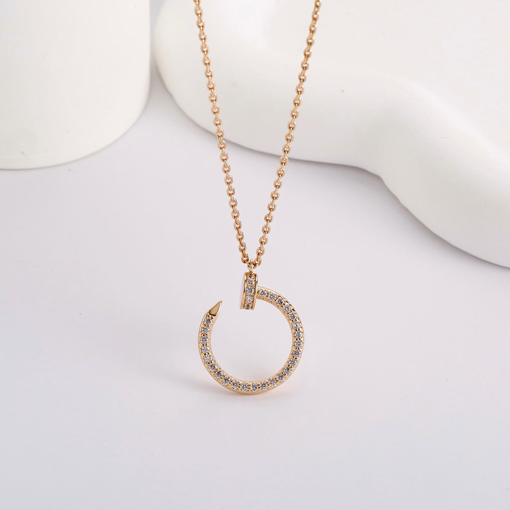 [LUXE JEWELRY] JUSTE NECKLACE FULL DIAMOND