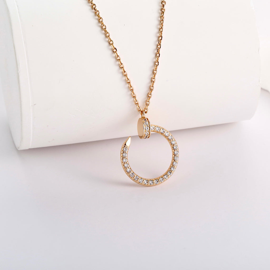 [LUXE JEWELRY] JUSTE NECKLACE FULL DIAMOND