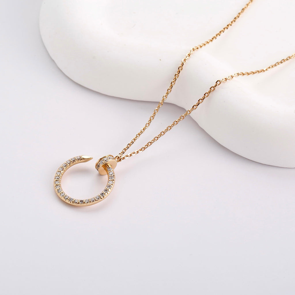 [LUXE JEWELRY] JUSTE NECKLACE FULL DIAMOND